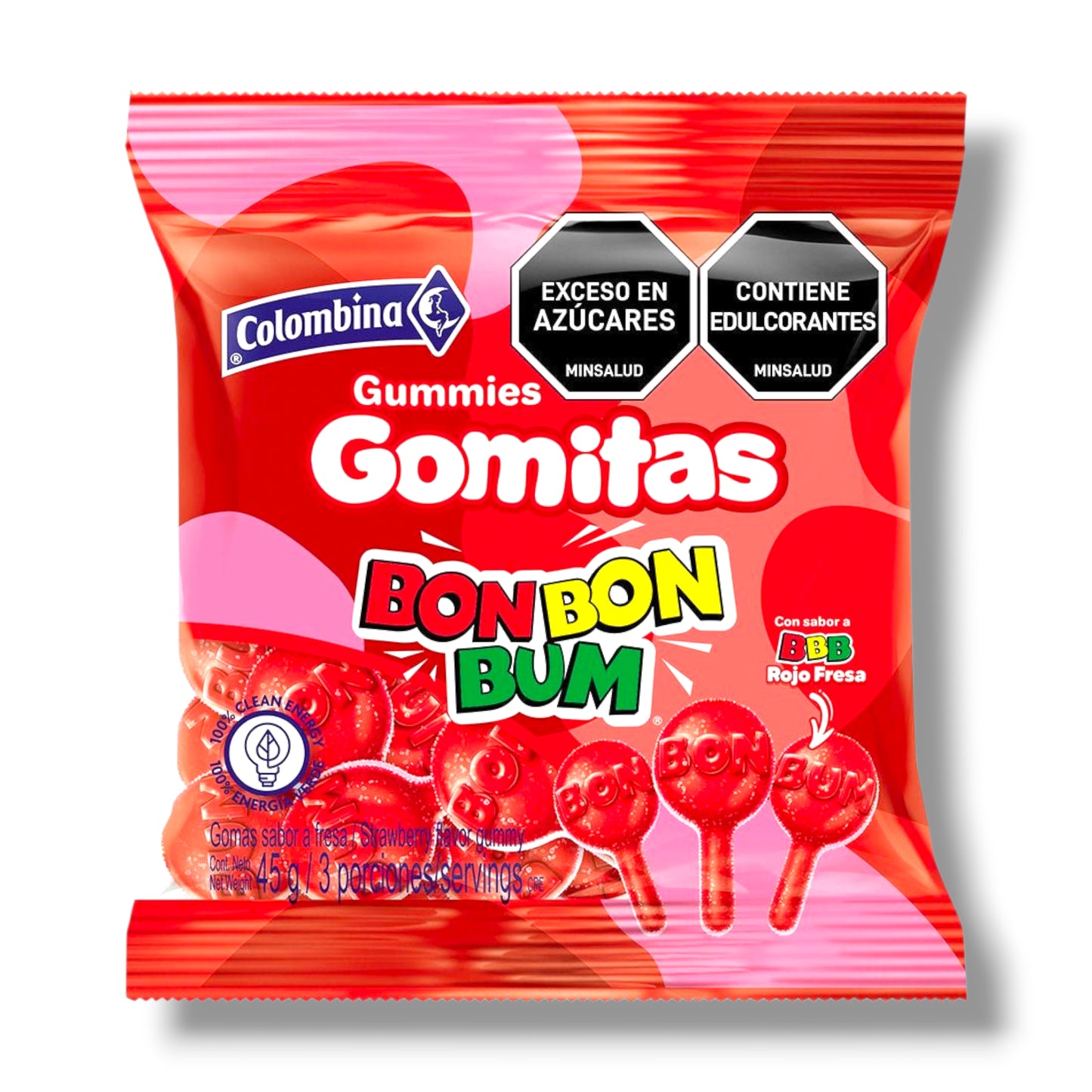 Gomitas Bon Bon Bum Colombina 45g – Dulces Colombianos Sabor Frutal