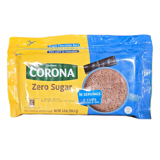Chocolate Corona Zero Azúcar 166 g – Chocolate Colombiano Sin Azúcar