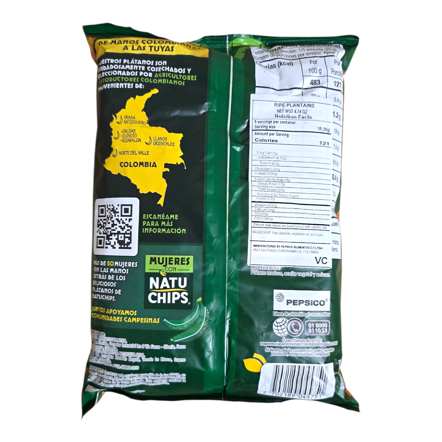 Natu Chips Maduritos – Crujiente sabor colombiano