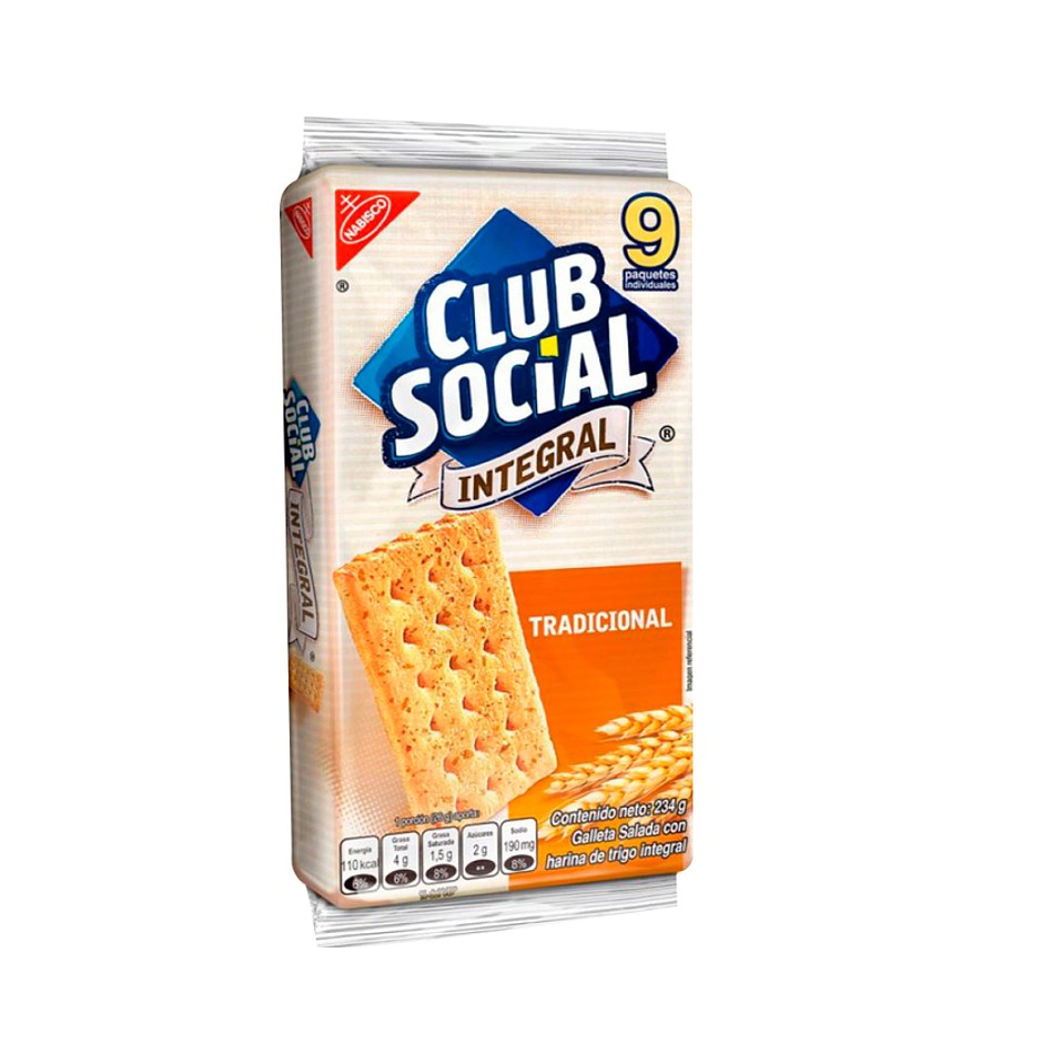 Galletas Club Social Integral x9 Unidades