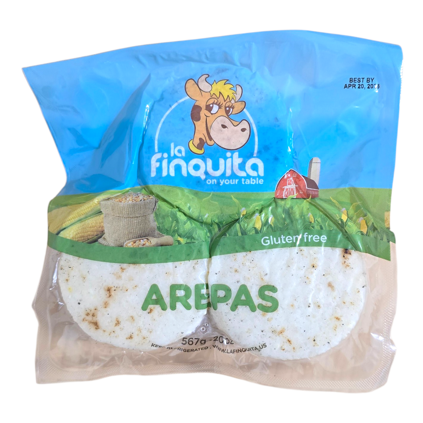 Arepas La Finquita Parrilleras 567g (12) | 100% Maíz Colombiano
