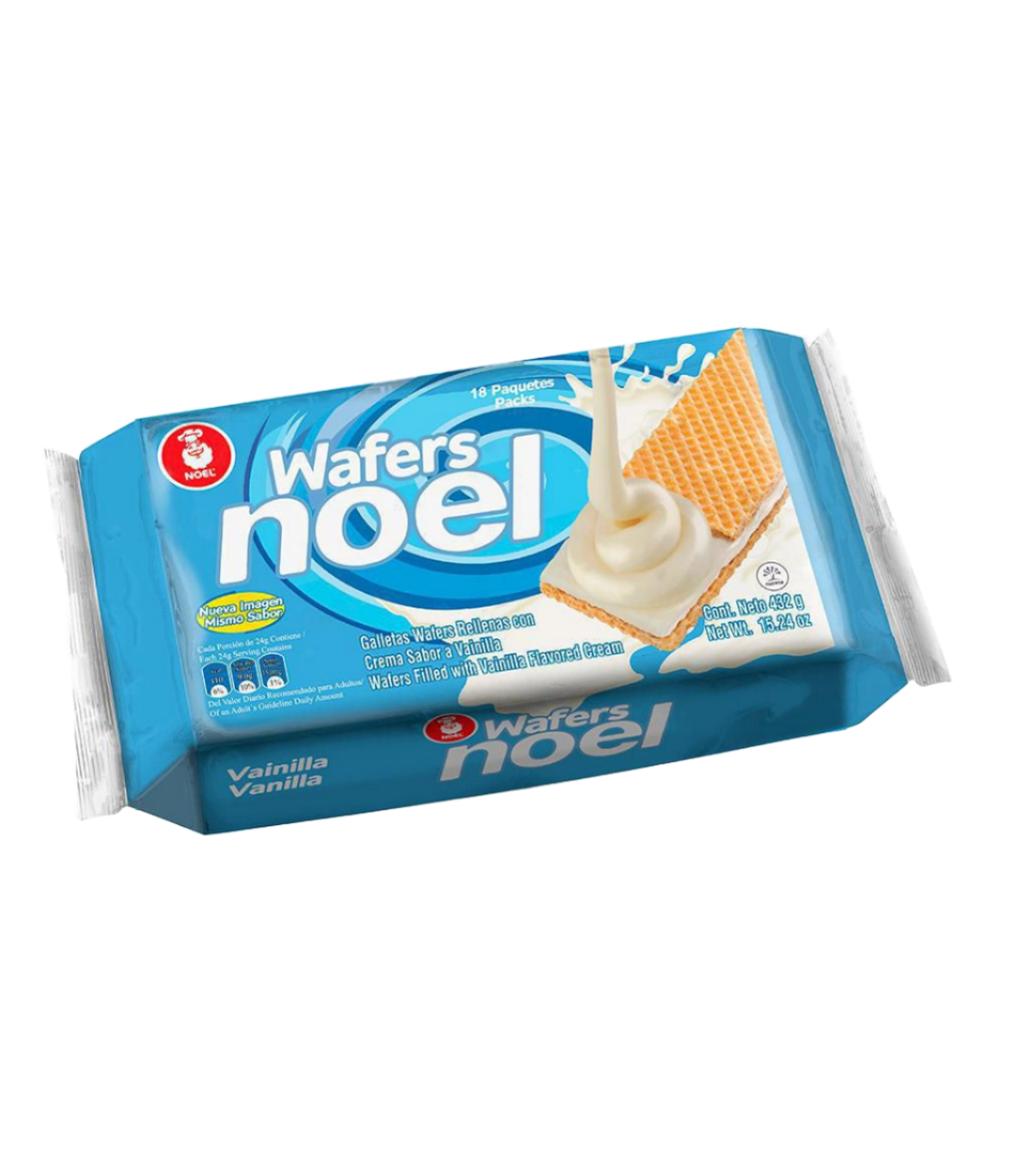 Galletas Wafer Noel Vainilla x18 Unidades